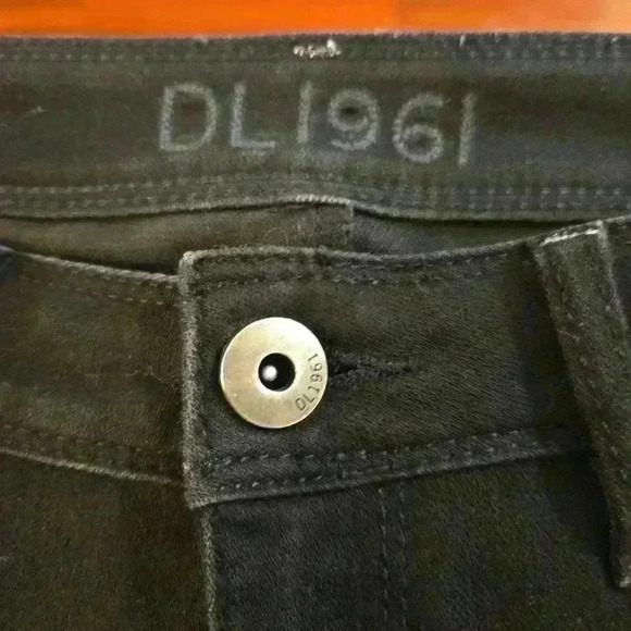 DL1961 Angel Mid Rise Skinny Ankle Jeans Onyx Black Womens Size 26 - Picture 4 of 11